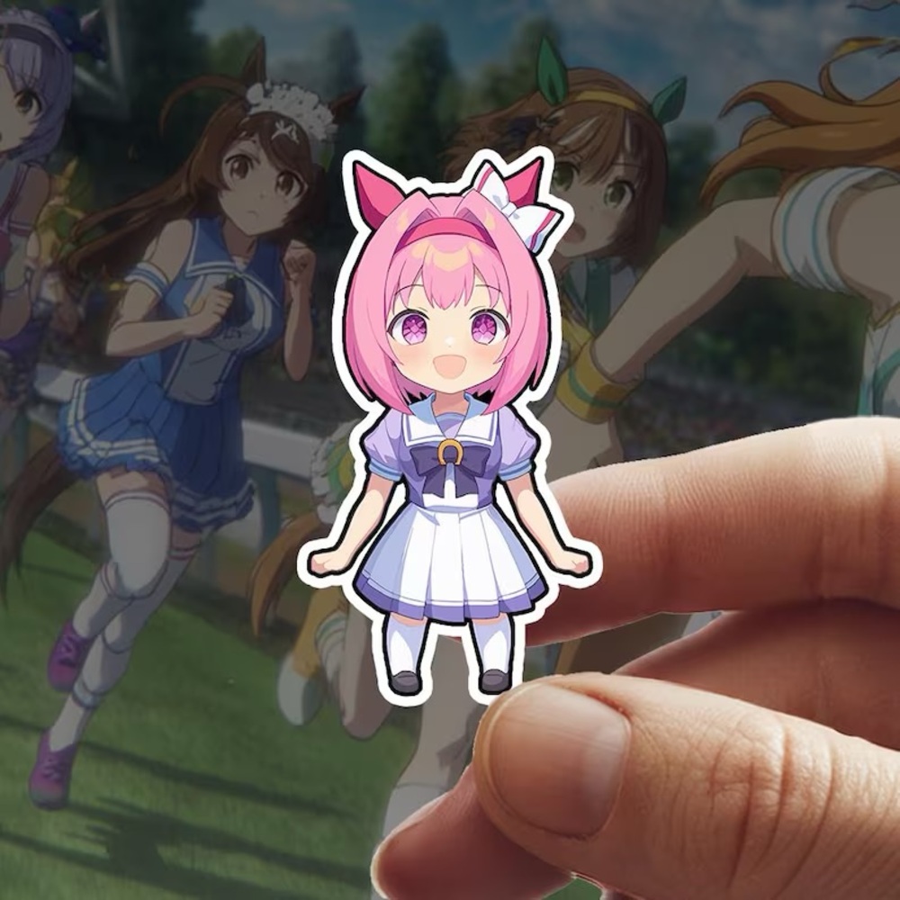 Haru Urara Uma Musume Waterproof Sticker 4x6cm